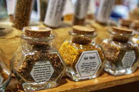 Sel au sésame et cacahuettes grillés: sel rose d'himalaya, sésame blond, cacahuètes 60g