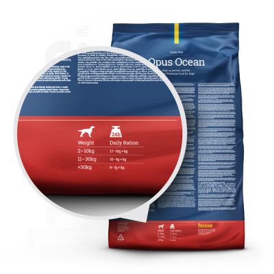 Croquettes Sans Céréales pour Chiens Actifs | Opus Ocean - 12 kg