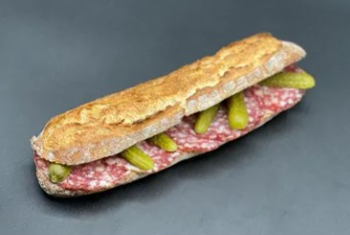 Sandwich rosette beurre cornichon