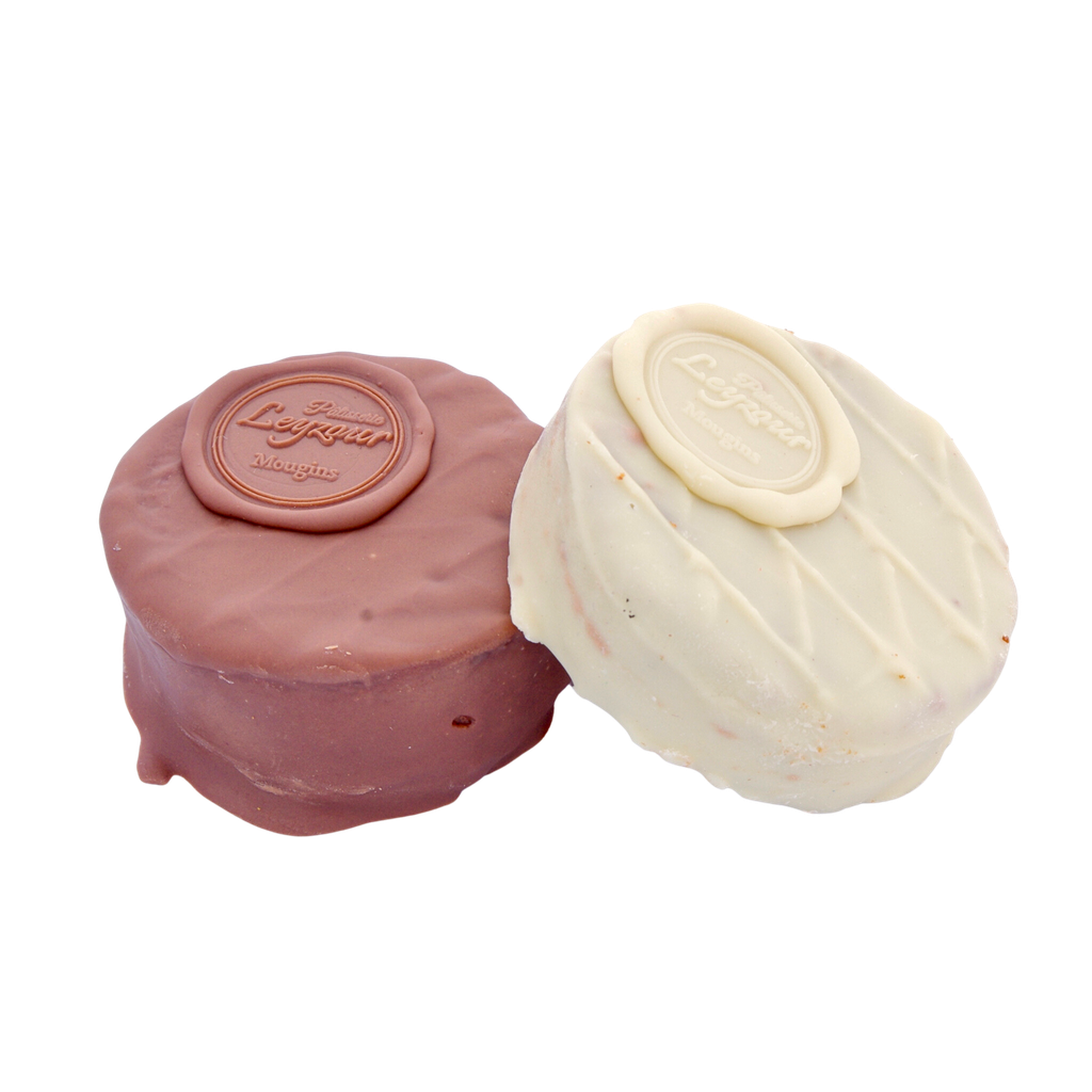 Galet au chocolat blanc boite 4