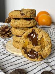 Le cookies chocolat noir écorces d'orange
