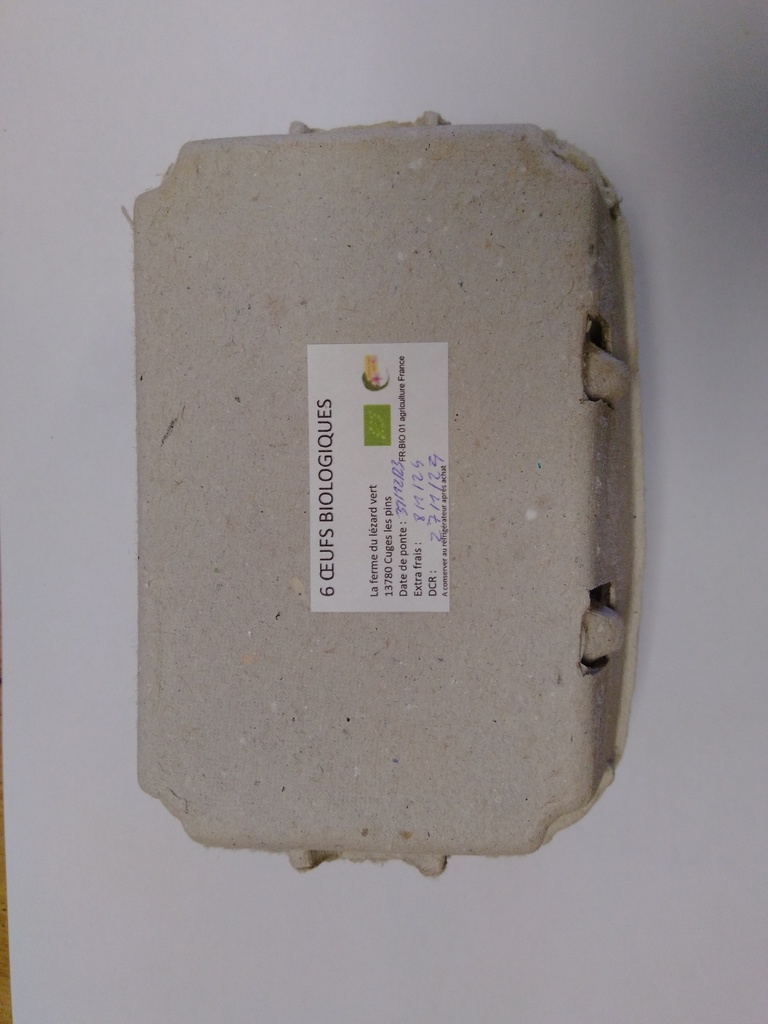 Oeufs frais par 6