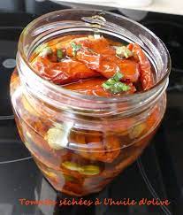 Pot de tomates séchées à l'huile d'olive extra vierge