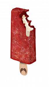 Paletas fraise fourrée lait concentre la boite de 10