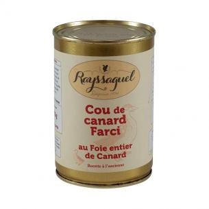 Cou de canard farci au foie gras entier - 400 gr