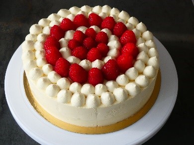 Tiramisu Rose-Litchi-Framboise 6p Biscuit cuillère, sirop rose-litchi, insert rose-litchi-framboise, mousse mascarpone vendredi 15/11