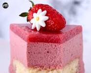 Entremet fraisier la part