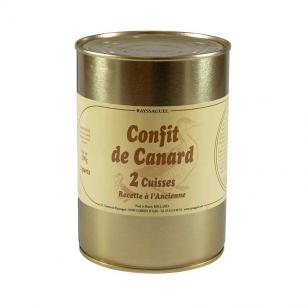 2 cuisses de canard confites - 850 gr