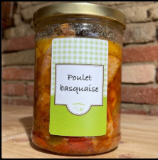 Poulet basquaise bocal 750g