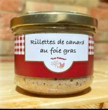 Rillette de canard au foie gras 200g