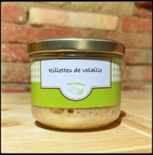 Rillette de volailles bocal 200g