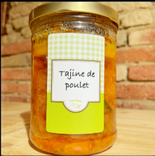 Tajine de poulet bocal 750g