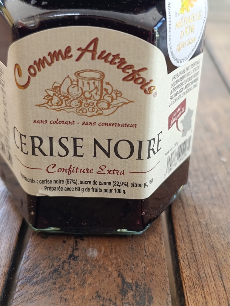 Confiture cerise noire 330g