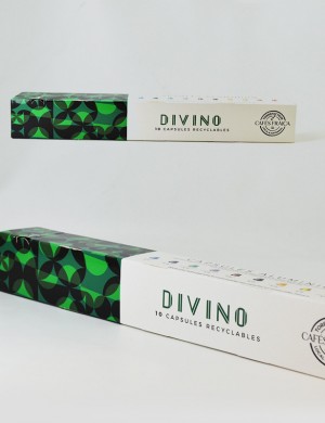 Capsules aluminium compatibles Nespresso® par 10 Divino - 55 gr