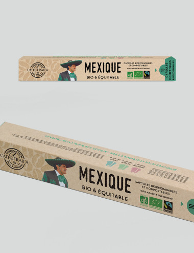 Capsules compatibles Nespresso® x10 Mexique Bio Max