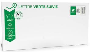 Enveloppe lettre verte
