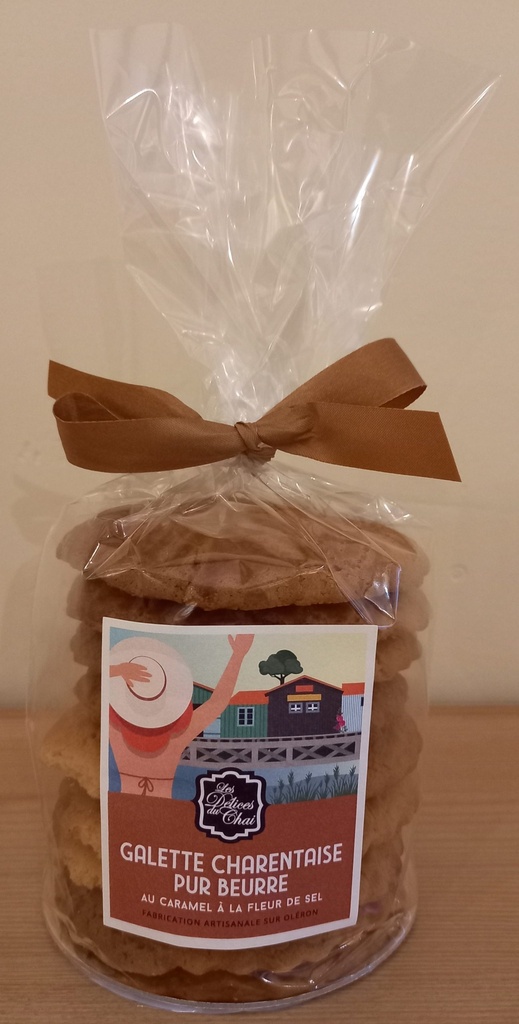 Galettes au caramel à la fleur de sel (sachet de 8 galettes).