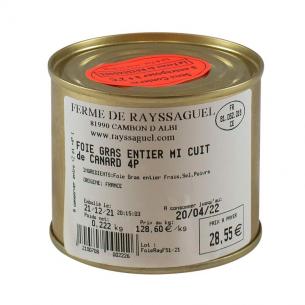 Foie gras entier de canard mi-cuit 520g 10 pers (boite)