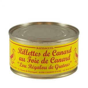 Rillettes de canard au foie entier de canard 200g 4 pers