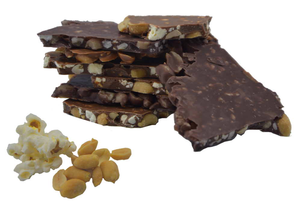 Eclats cacahuète et pop-corn Lait 150g
