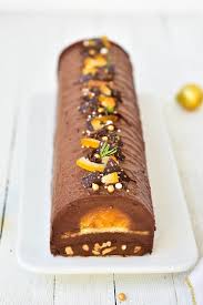La buche glacée chocolat, clémentine de Corse 4 personnes