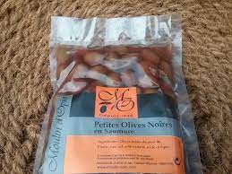 poche petites olives noires en saumure 200g