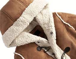 Blouson mouton retourné