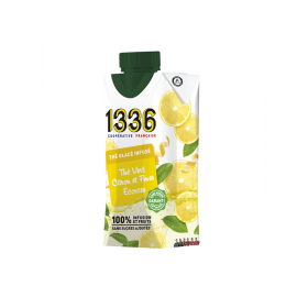 Thé glacé infusé Thé vert citron & fines écorces.