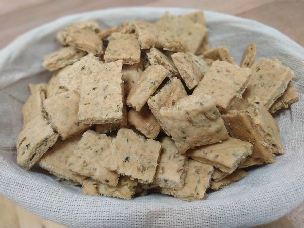 Les Canistrelli Fenouil	Biscuit salé huile d'olive et fenouil 200g