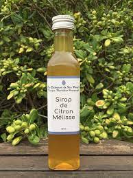 Sirop de citron mélisse BIO 25 cl