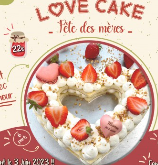 Love cake vanille fraise