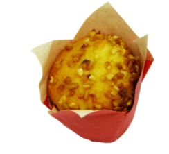 Muffin caramel éclat de noisette