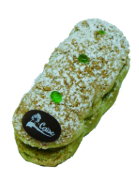 Eclair pistache framboise