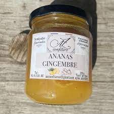 confiture ananas gingembre 230gr
