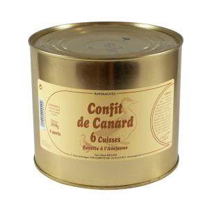4 cuisses de canard confites - 2 kg