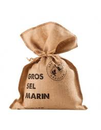 Sachet en toile de jute pour gros sel