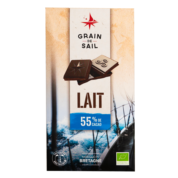 Chocolat tablette lait cacahuètes caramel et fleur de sel bio 100g