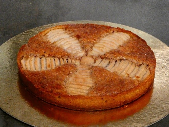 Tarte Bourdaloue 6 pers pâte sucrée, crème d’amandes, poires vendredi 31 janvier