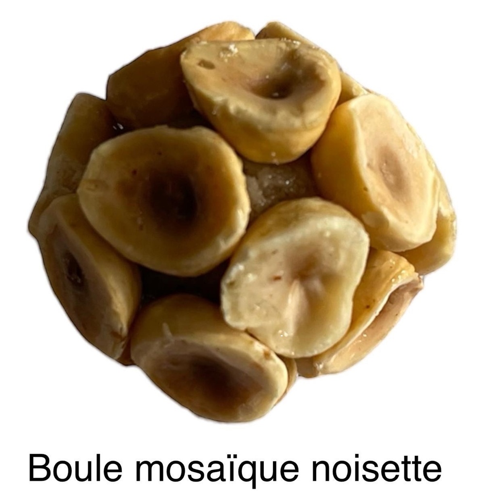 Boule mosaïque noisette la pièce