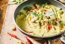 POULET CURRY VERT (GAENG KEOW WAN) * Lait de coco, curry vert, poivron, feuille combava et citronelle jeudi 27 mars