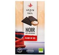 Chocolat tablette noir éclats féves cacao 75% 100g