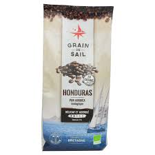 CAFÉ GRAIN DE SAIL HONDURAS 500G DÉLICAT & ACIDULÉ INTENSITÉ 2/5