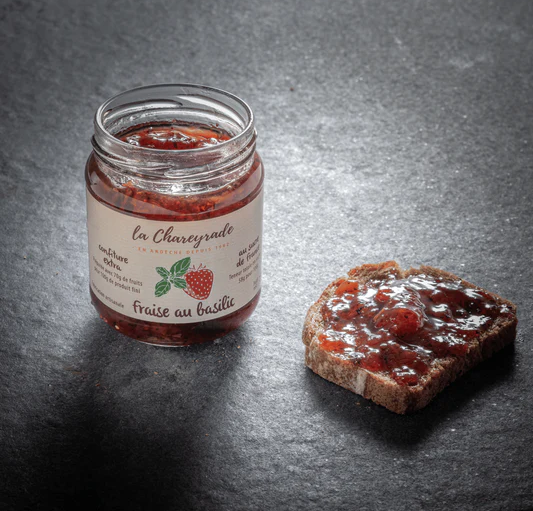 Confiture fraise au basilic 250g