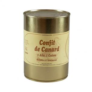 2 cuisses de canard confit 850g
