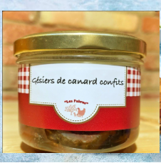 Gésiers de canard bocal 200g