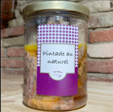 Pintade au naturel bocal 750g