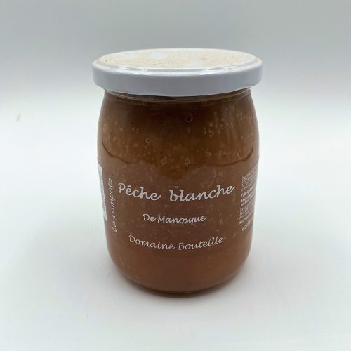 Compote de pêche blanche 580g