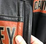 Fermeture éclair veste motard