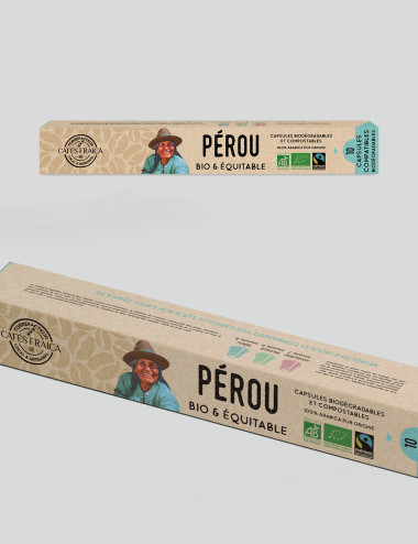 Capsules compatibles Nespresso® x10 Pérou Bio Max Havelaar