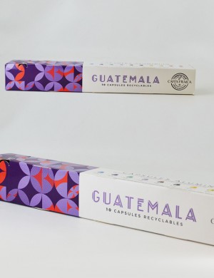 Capsules aluminium compatibles Nespresso® par 10 Guatemala - 55 gr